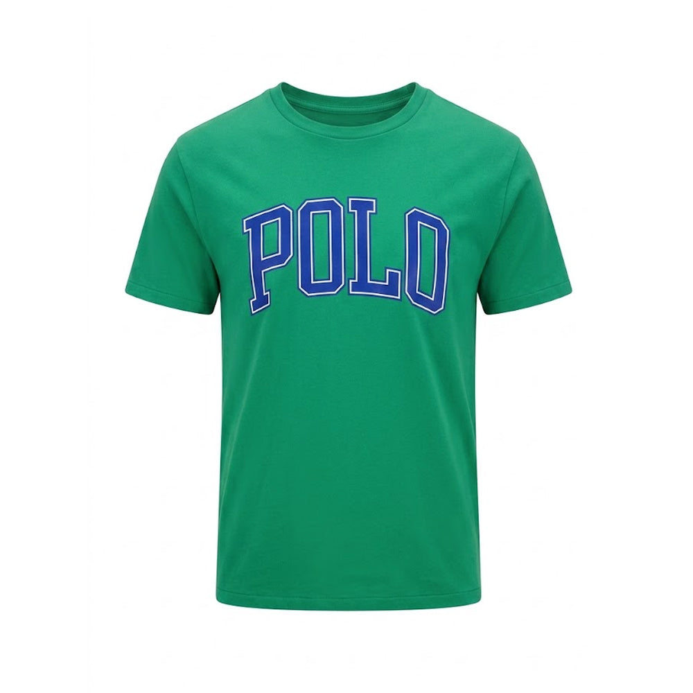 RL MEN S/S R/NECK T.SHIRT 037009 GRN L (IR) Default Title - MamasJan mens wear