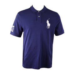 RL MEN S/S POLO SHIRT 394002 NVY M (IR) S - MamasJan mens wear