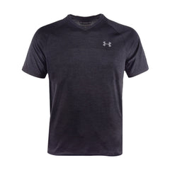 UA MEN S/S V.NECK T.SHIRT 1328190-001 BLK L (IR) XL - MamasJan mens wear