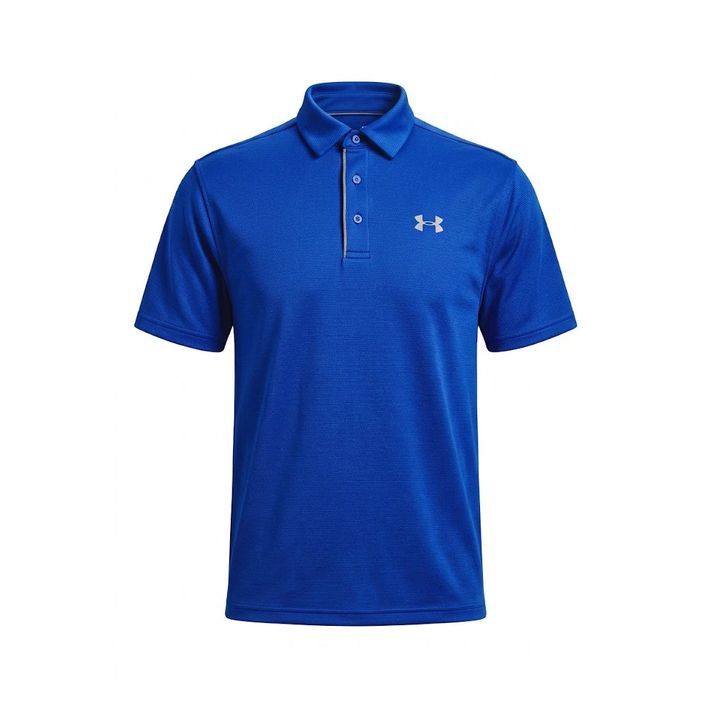 UA MEN S/S POLO SHIRT 1290140-400 R/BLU M (IR) Default Title - MamasJan mens wear