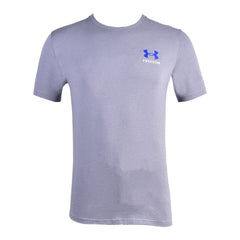 UA MEN S/S R.NECK T.SHIRT 1370818-036 GRY XL (IR) XL - MamasJan mens wear