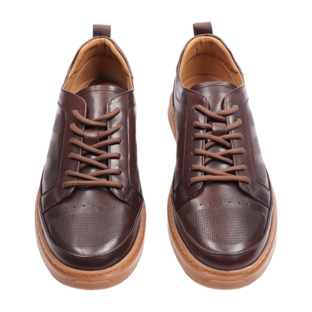 EXCELLENT MEN SHOES B16-2 DK-COFE IR 43 44 - MamasJan mens wear