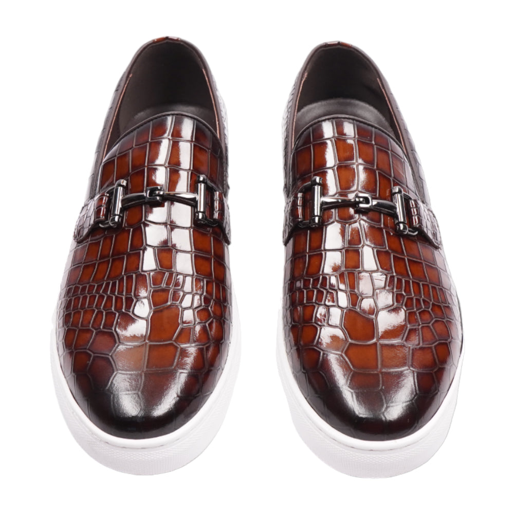 EXCELLENT MEN SHOES 1701-82 BRN IR 43 45 - MamasJan mens wear