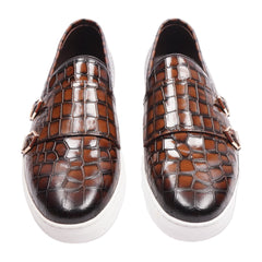 EXCELLENT MEN SHOES X118-11 COFE IR 43 45 - MamasJan mens wear