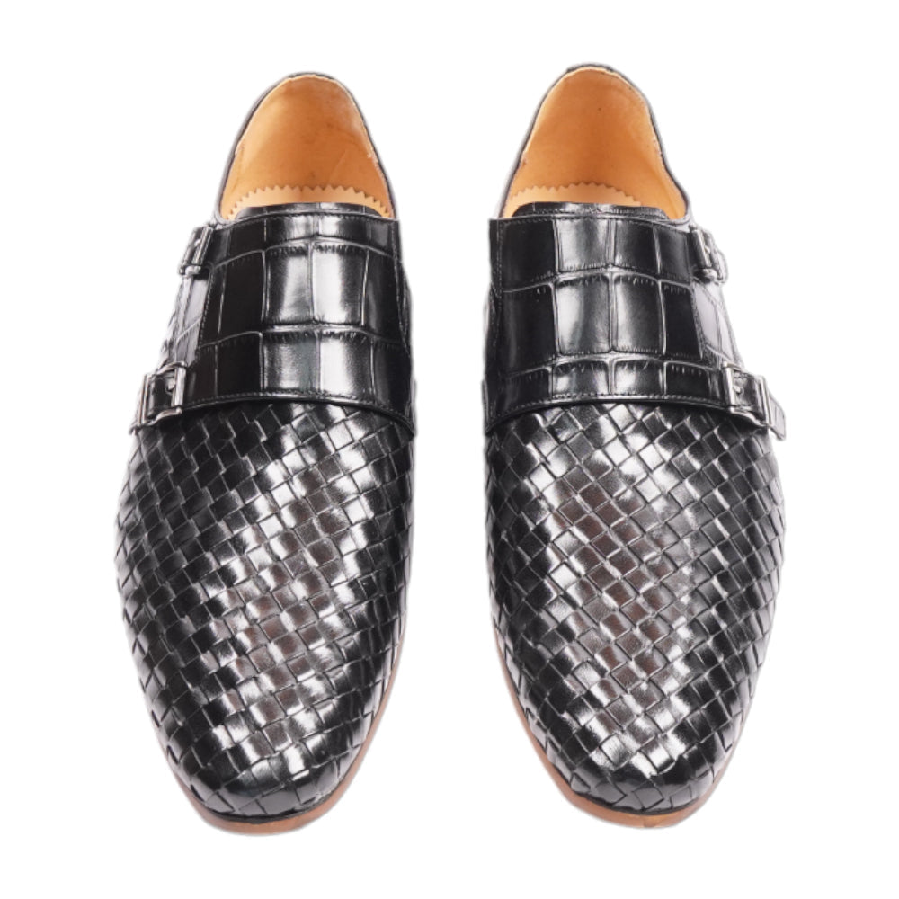 EXCELLENT MEN SHOES A86-15 BLK IR 43 45 - MamasJan mens wear