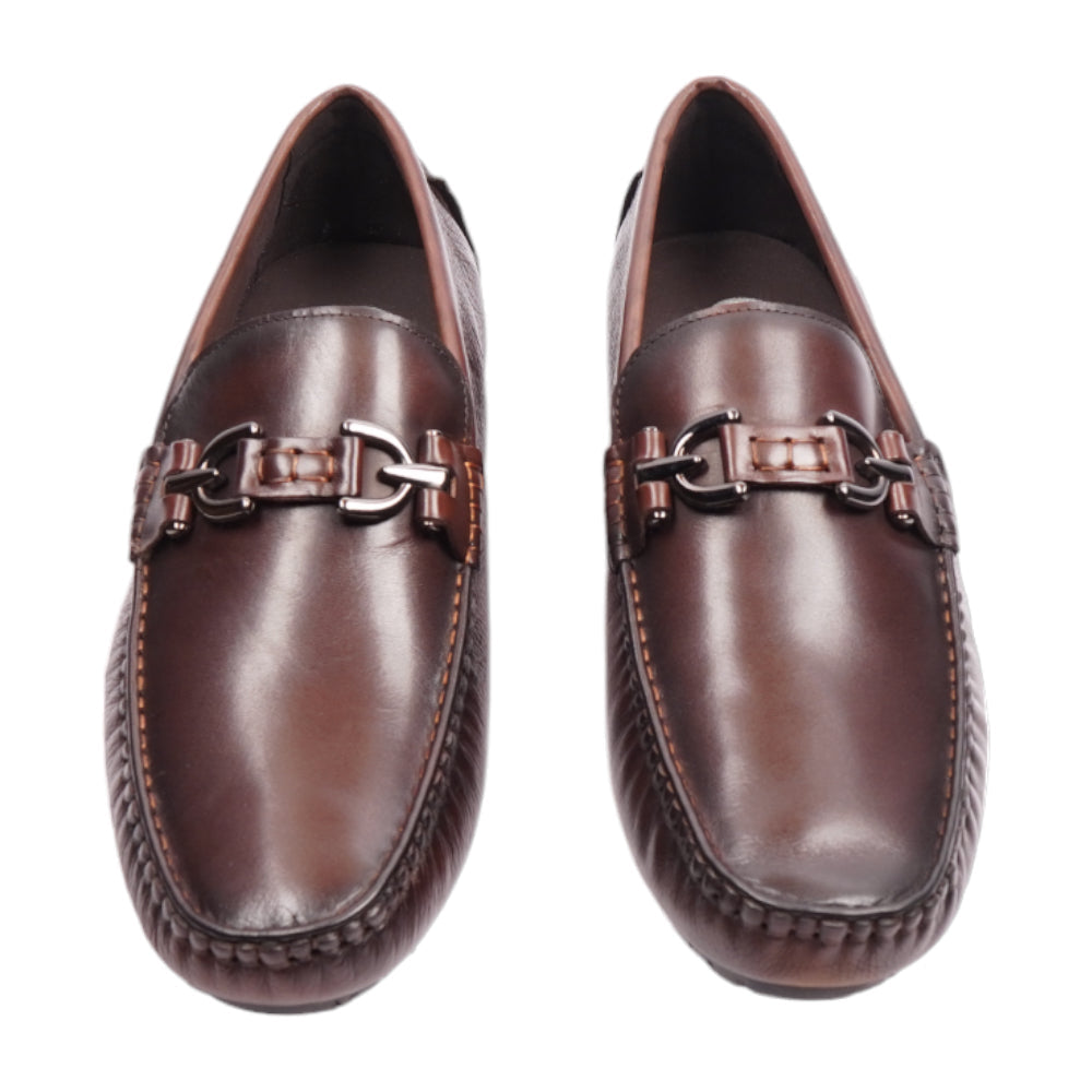 EXCELLENT MEN LOAFER C92806 COFE IR 43 45 - MamasJan mens wear
