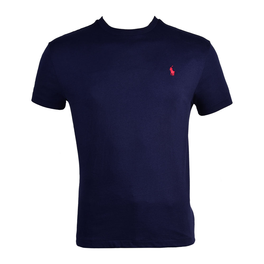 RL MEN S/S R.NECK T SHIRT 087004 NVY L (IR) XL - MamasJan mens wear