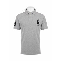 RL MEN S/S POLO SHIRT 969002 GRY XL (IR) XL - MamasJan mens wear
