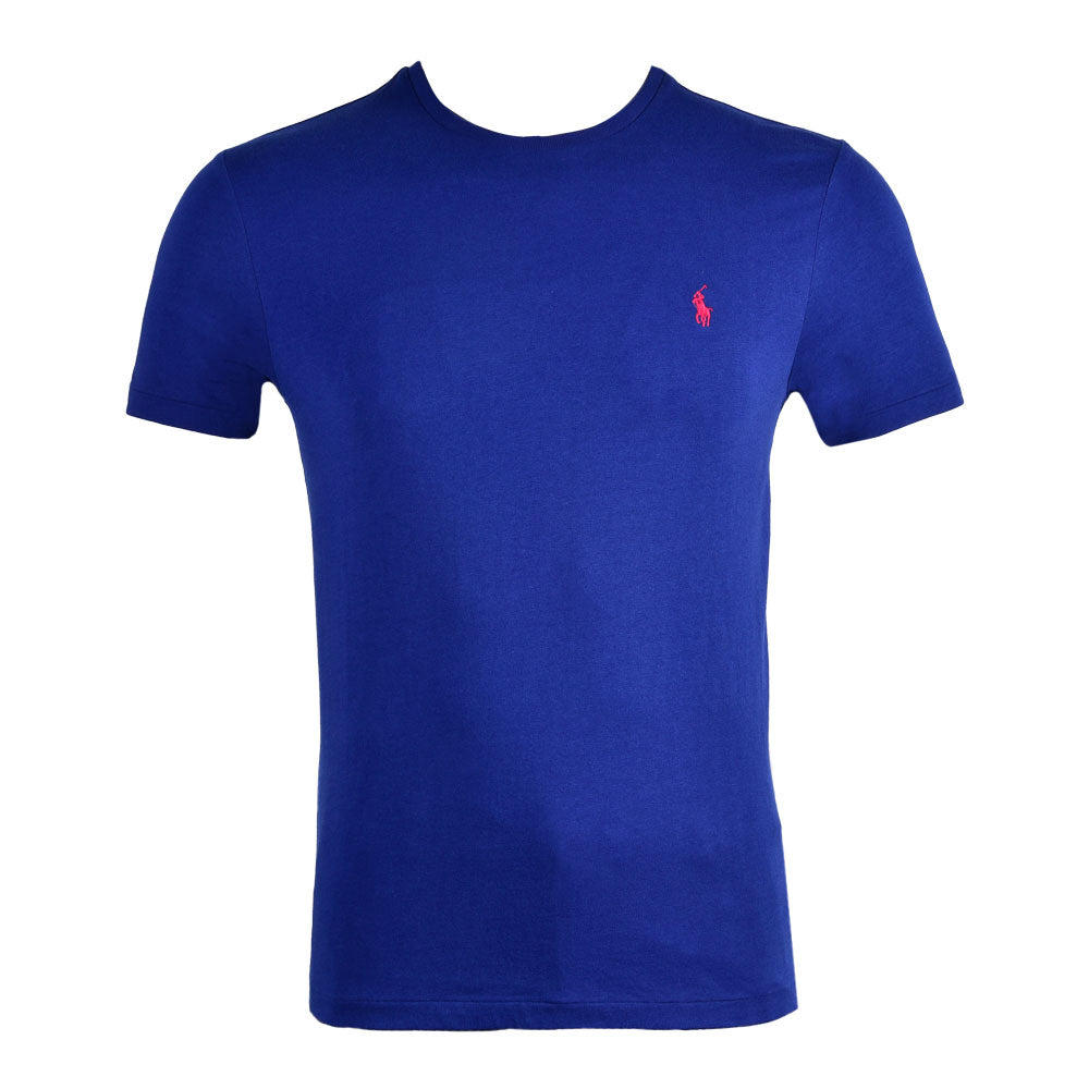 RL MEN S/S R.NECK T-SHIRT 748090 NVY XL (IR.S) XL - MamasJan mens wear