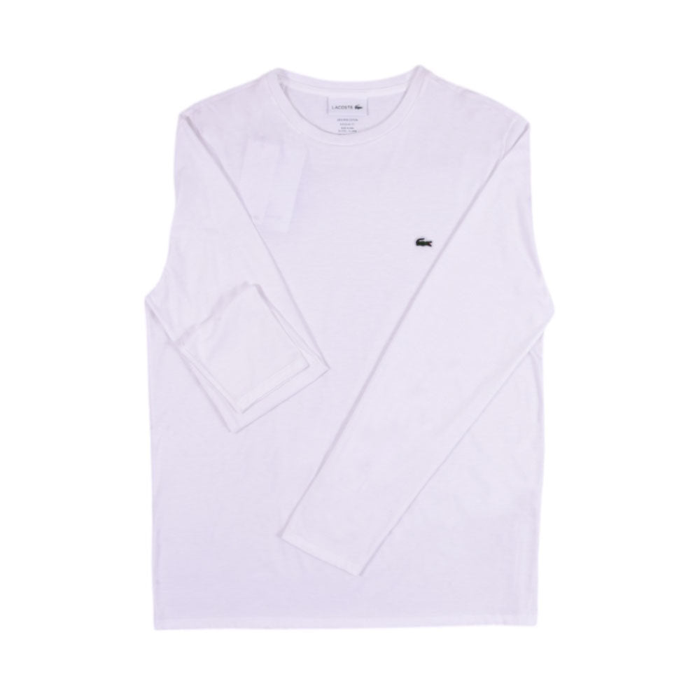 LAC MEN L/S R.NECK SHIRT YH 6712-001 WHT (IR W) Default Title - MamasJan mens wear