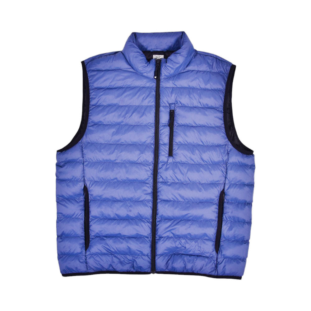 HEAT MEN S/L PUFFER JACKET 1521640 BLU M (IR.W) XL - MamasJan mens wear
