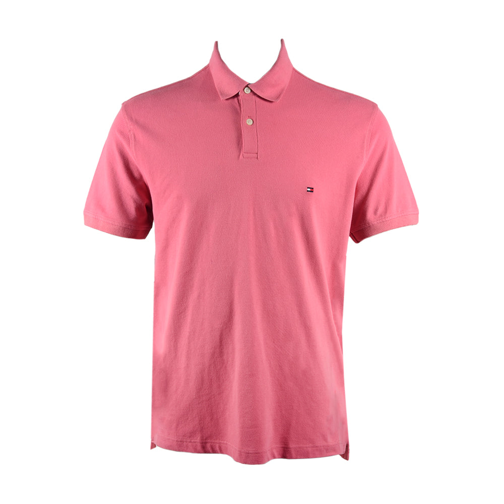 TH MEN S/S POLO SHIRT 78J6335-630 PINK L (IR.S) M - MamasJan Mens wear sale