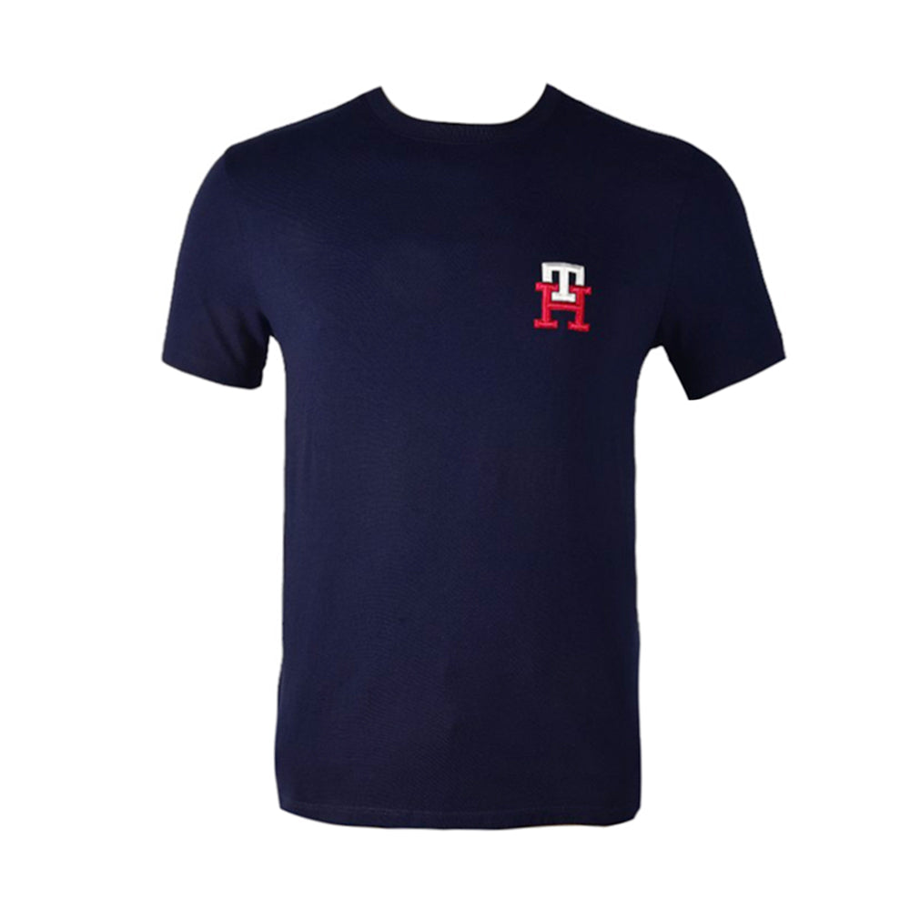 TH MEN S/S R.NECK SHIRT 78J9479-410 NVY L (IR.S) XS - MamasJan mens wear