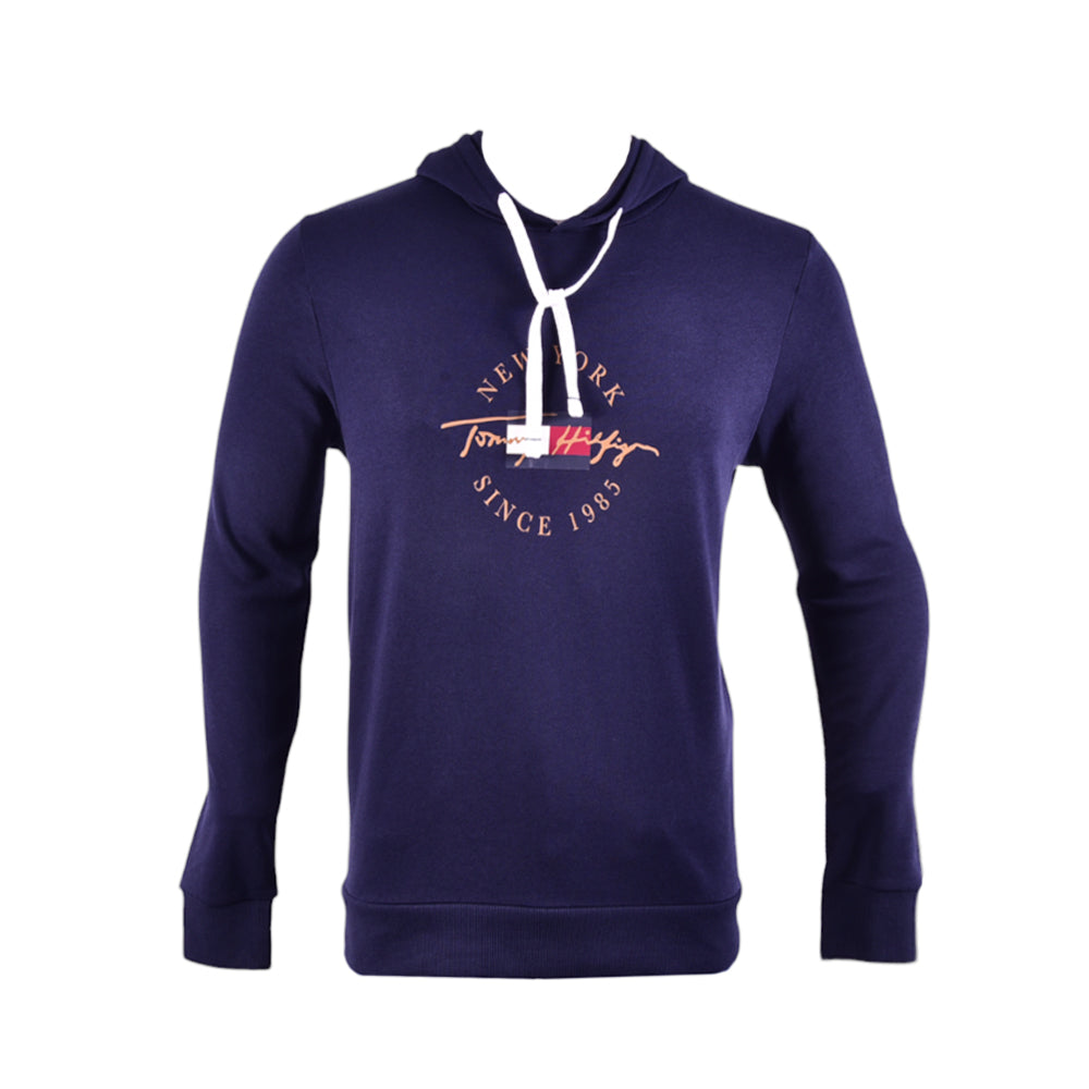 TH MEN L/S HOODIE 09T4356-410 NVY L (IR.W) XL - MamasJan mens wear