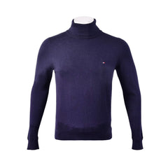 TH MEN L/S HIGH NECK SWEATER 78J9328-410 NVY L (IR.W) L - MamasJan mens wear