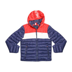 TH MEN L/S PUFFER JACKET 150AN555 RED/NVY XL (IR.W) XL - MamasJan mens wear