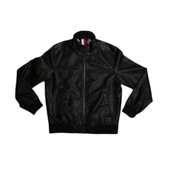 TH MEN L/S LEATHER JACKET 156AU381 BRN L (IR.W) L - MamasJan mens wear