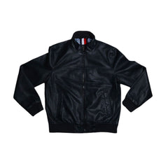 TH MEN L/S LEATHER JACKET 156AU381 NVY L (IR.W) L - MamasJan mens wear