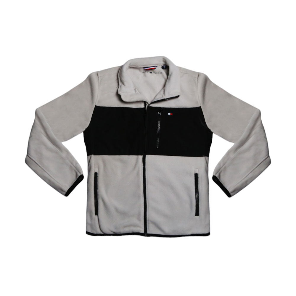 TH MEN L/S FLEECE ZIPPER 152AF777 WHT S (IR.W) XL - MamasJan mens wear