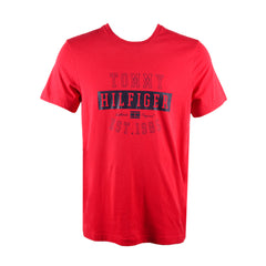 TH MEN S/S R.NECK T-SHIRT 09T4272-608 RED L (IR.S) XL - MamasJan mens wear