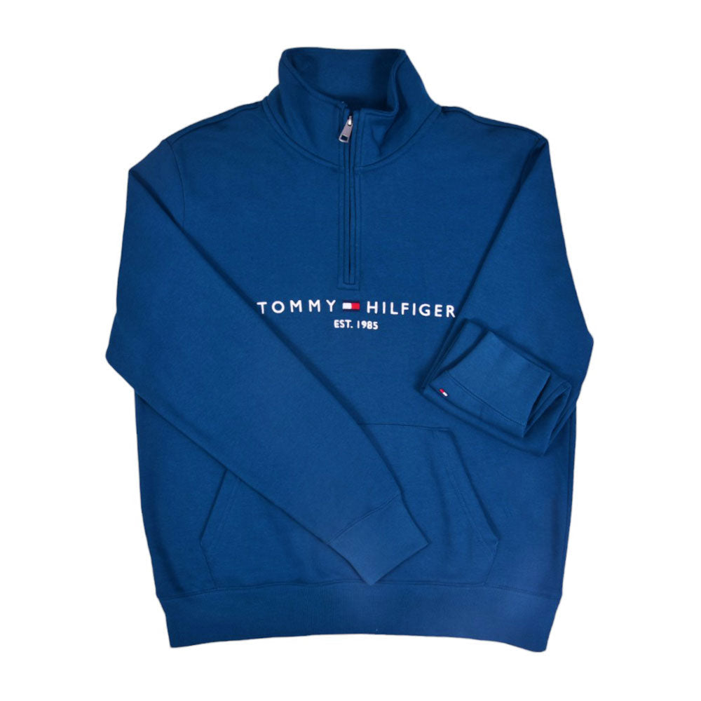 TH MEN L/S HALF ZIPPER 78J6914-460 NVY M (IR.W) XL - MamasJan mens wear