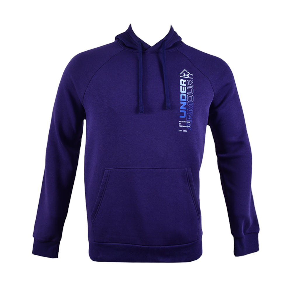 UA MEN L/S HOODIE 1380261-410 NVY L (IR.W) XL - MamasJan mens wear