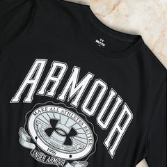 UA MEN S/S T.SHIRT 1379537-001 BLK XL (IR.S) XL - MamasJan mens wear