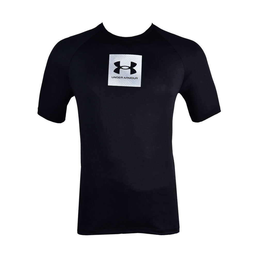 UA MEN S/S T.SHIRT 1380785-001 BLK L (IR.S) L - MamasJan mens wear