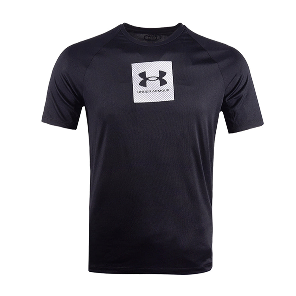 UA MEN S/S T.SHIRT 1380785-001 BLK XL (IR.S) XL - MamasJan mens wear