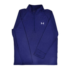 UA MEN L/S H/ZIPPER 1328495-409 NVY S (IR.W) S - MamasJan mens wear