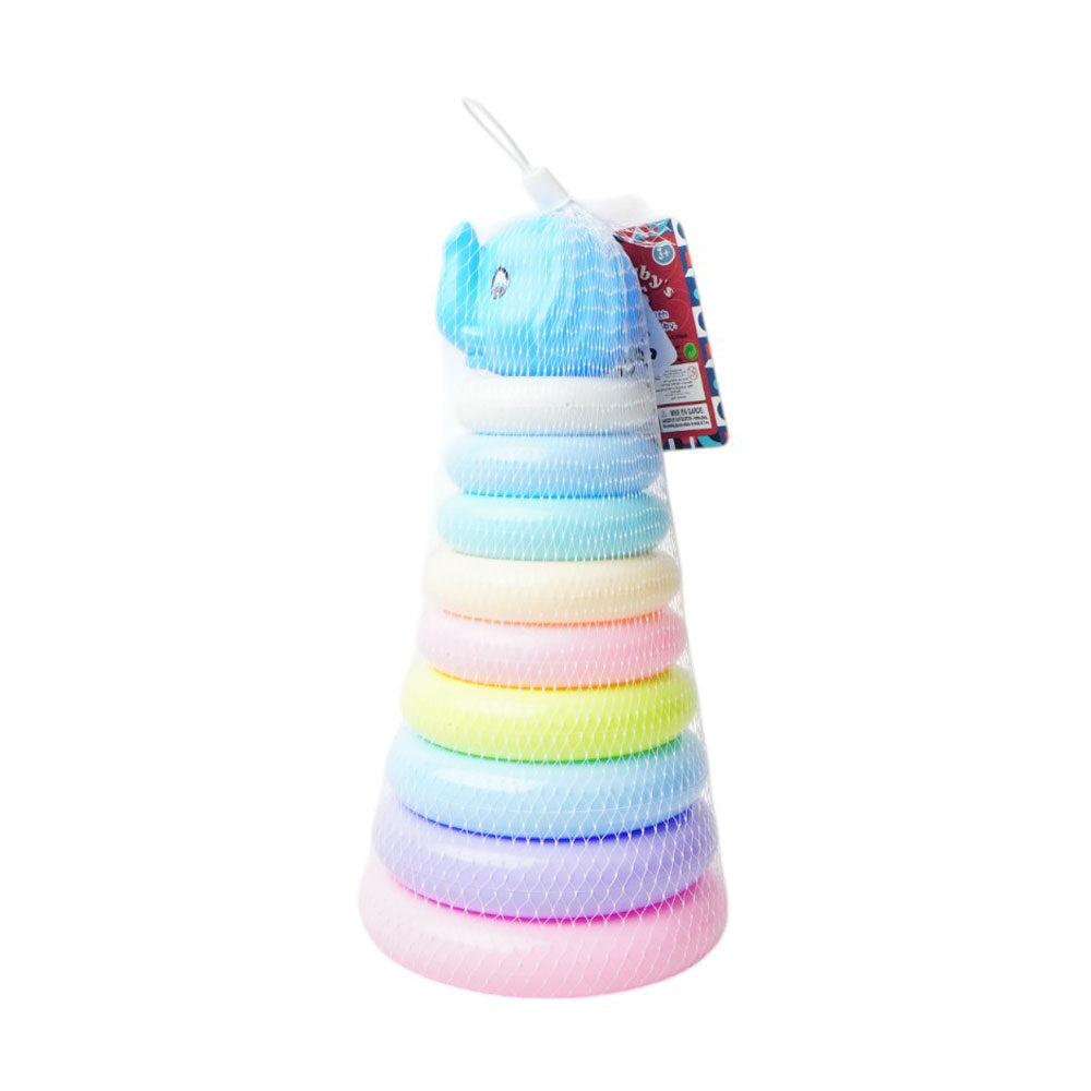 3508 RAINBOW CIRCLE TOWER MULTI COLOR SMALL ID Default Title - MamasJan Toys