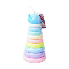 3508 RAINBOW CIRCLE TOWER MULTI COLOR SMALL ID Default Title - MamasJan Toys