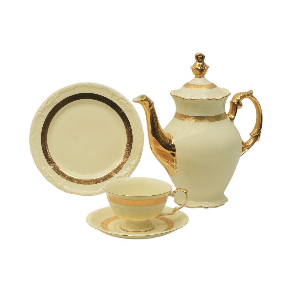 TEA SET ROYAL BISTRO 24PC J1823-11A Default Title - MamasJan Crockery