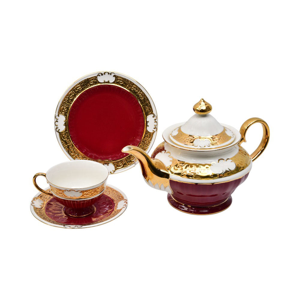 TEA SET ROYAL BISTRO 24PC J1815-12A Default Title - MamasJan Crockery