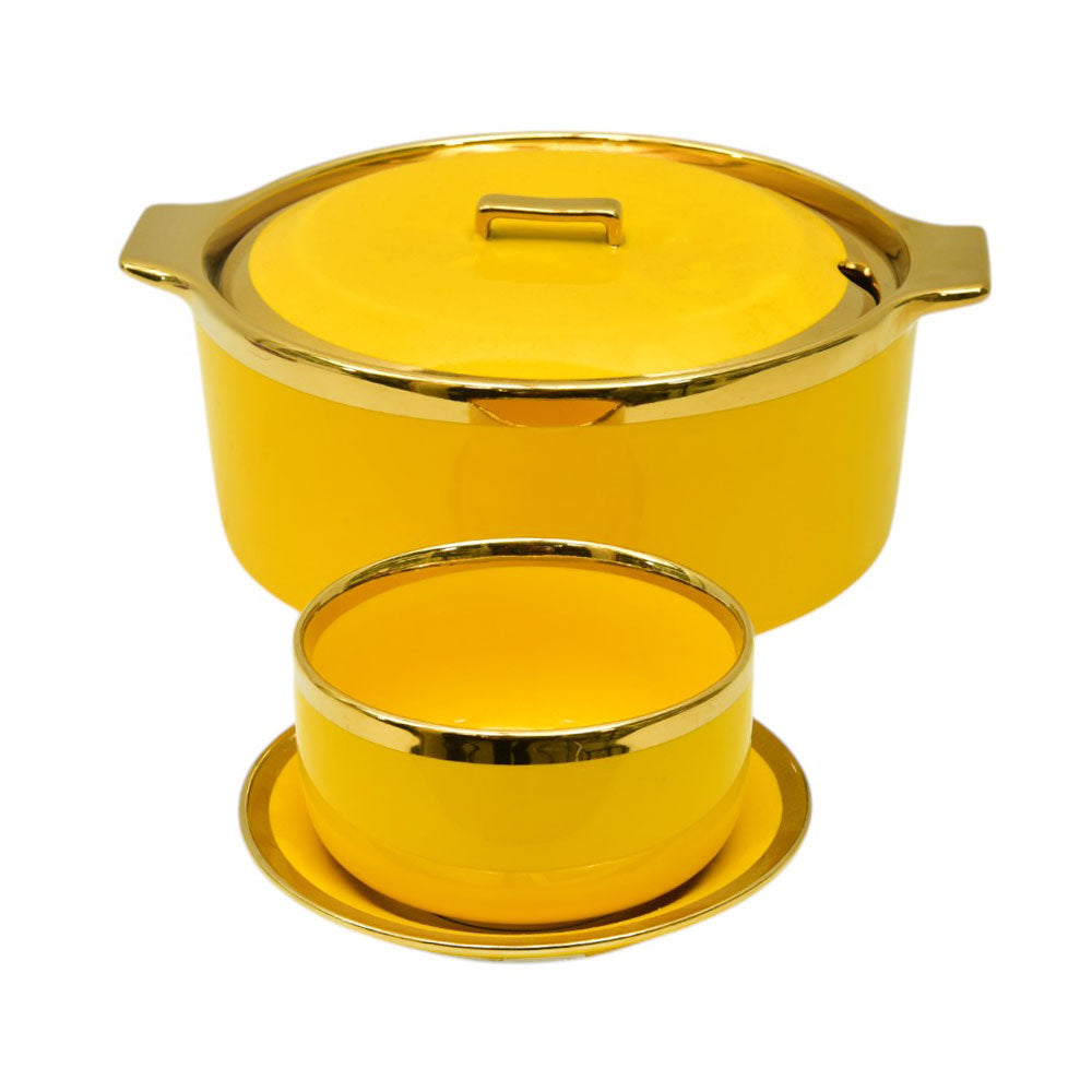 SOUP SET 23PC ENGLISH HJS03-8 YELLOW Default Title - MamasJan Crockery