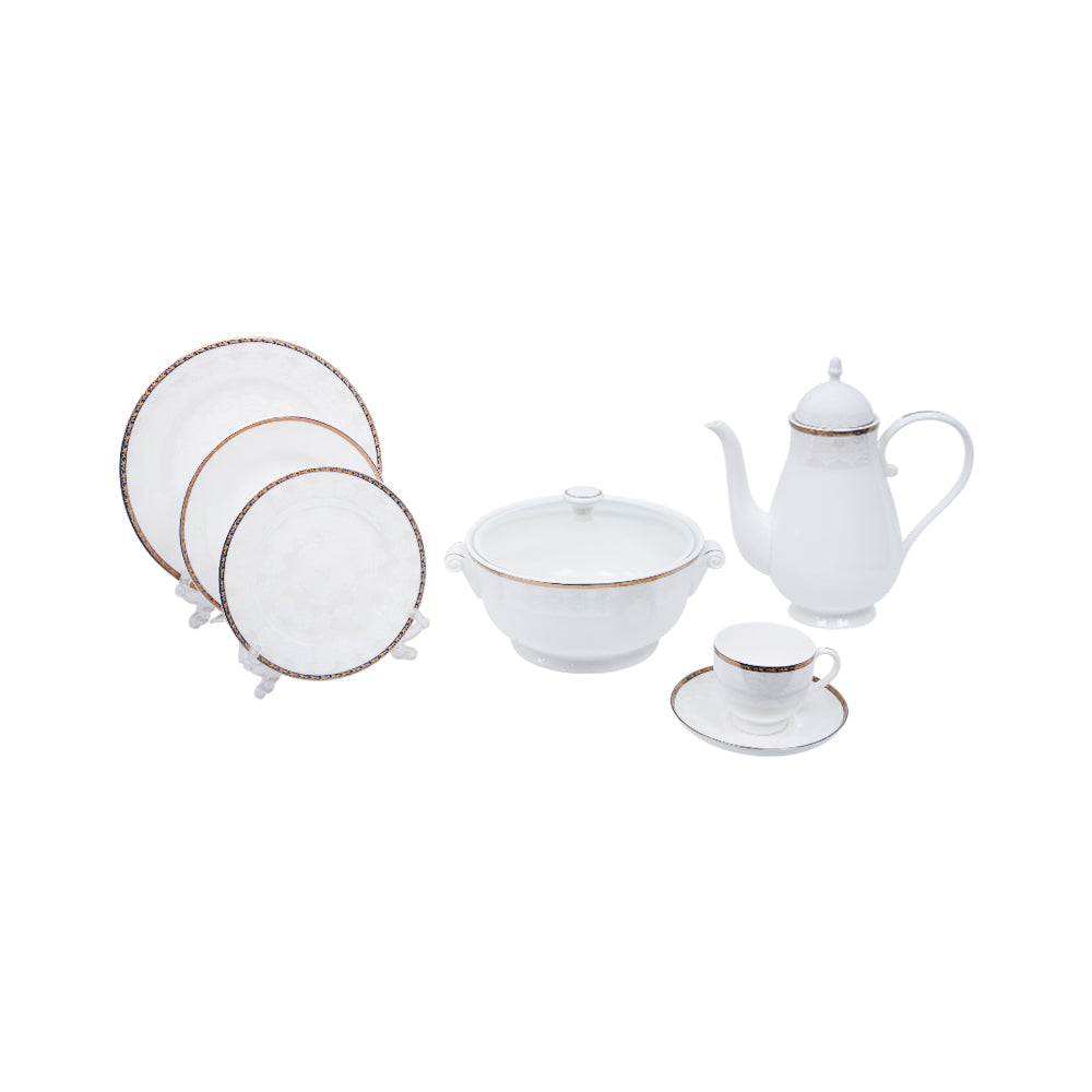 DINNER SET BONE CHINA 61PC YG20182FT Default Title - MamasJan Crockery