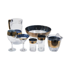 PARTY SET PSB HAND CUT 28PC GOLDEN CH-HGB020 Default Title - MamasJan Crockery