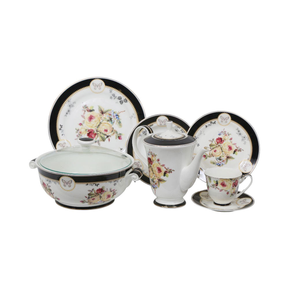 DINNER SET 71PC FINE BONE CHINA A21A02G Default Title - MamasJan Crockery