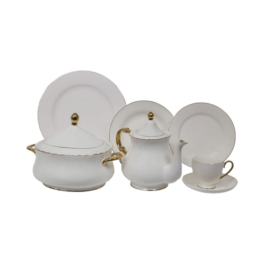 DINNER SET 61PC BONE CHINA GGK HG AT Default Title - MamasJan Crockery
