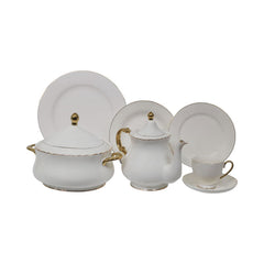 DINNER SET 61PC BONE CHINA GGK HG AT Default Title - MamasJan Crockery