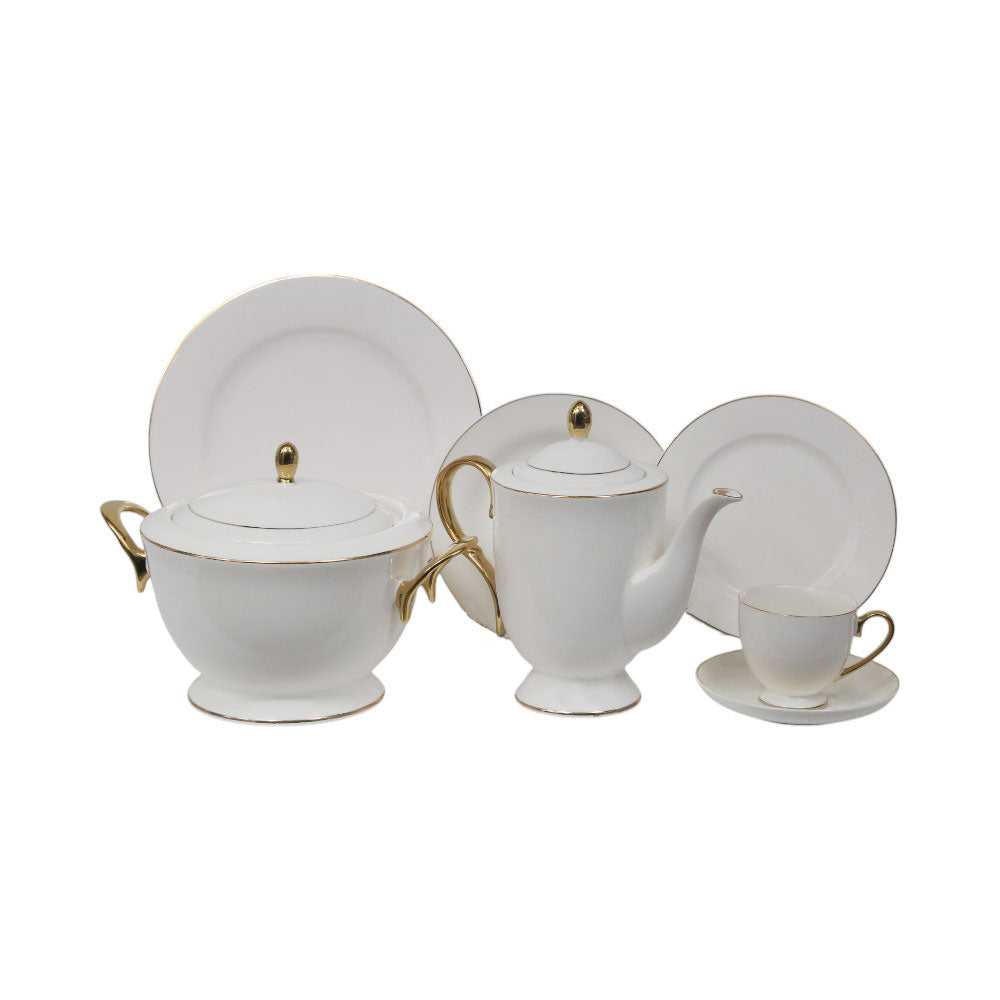 DINNER SET 61PC BONE CHINA GGK GMBJ AT Default Title - MamasJan Crockery