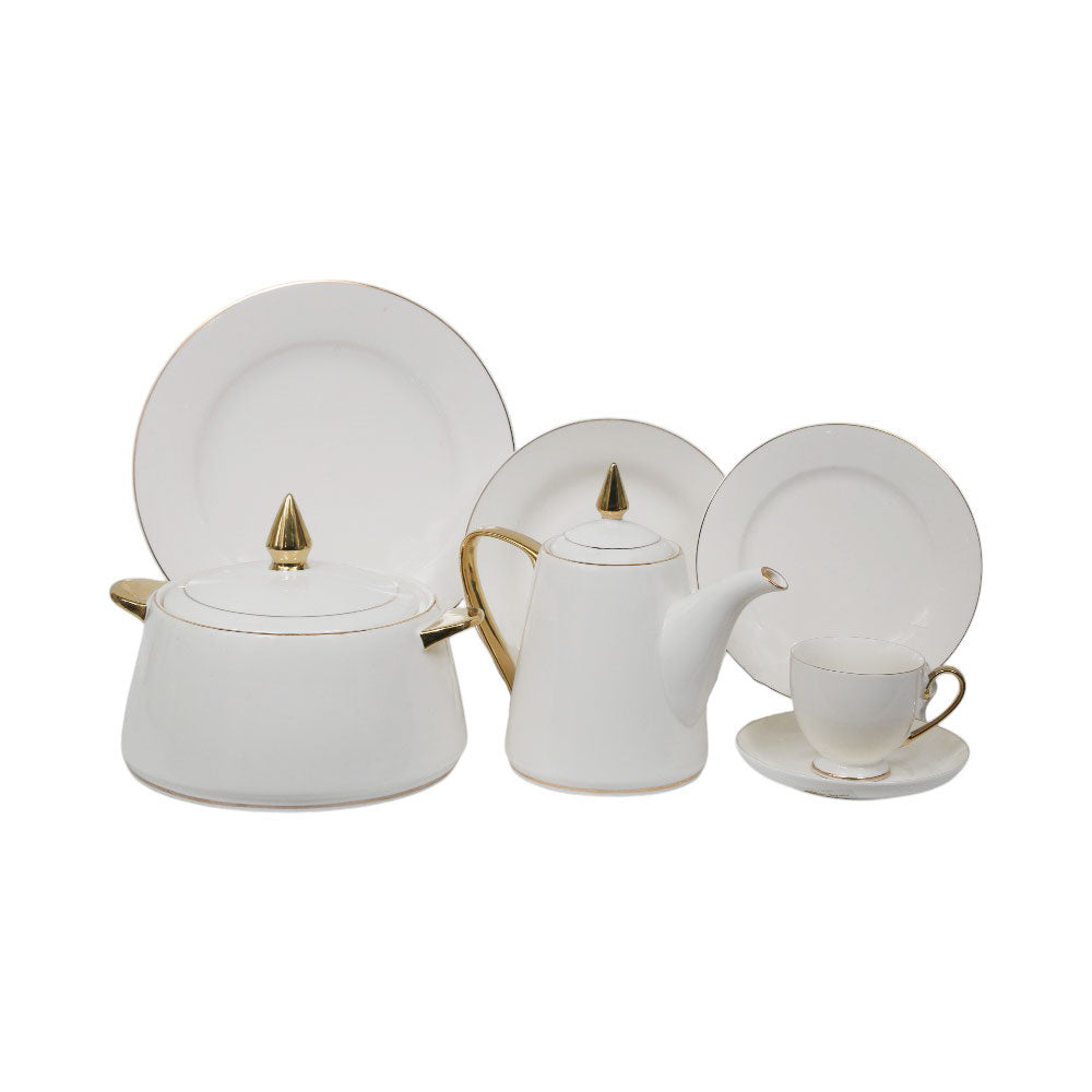 DINNER SET 61PC BONE CHINA GGK JZT AT Default Title - MamasJan Crockery