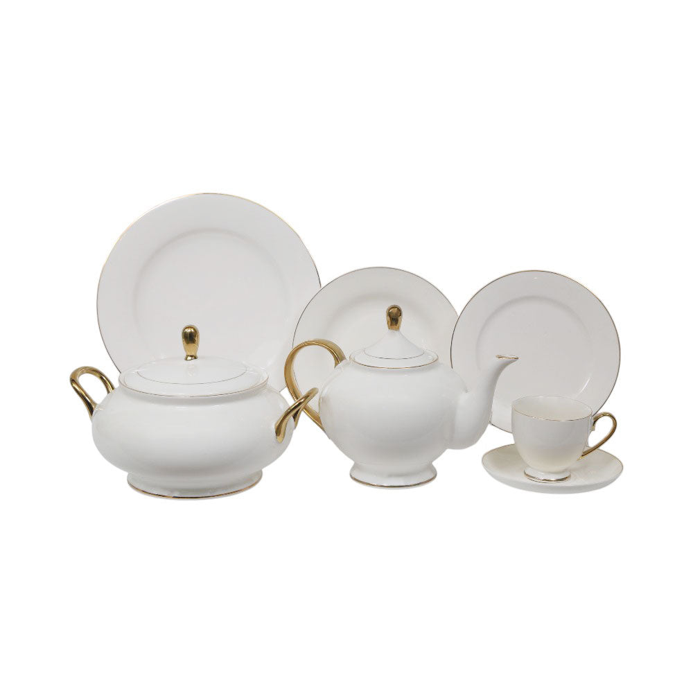 DINNER SET 61PC BONE CHINA GGK HY AT Default Title - MamasJan Crockery