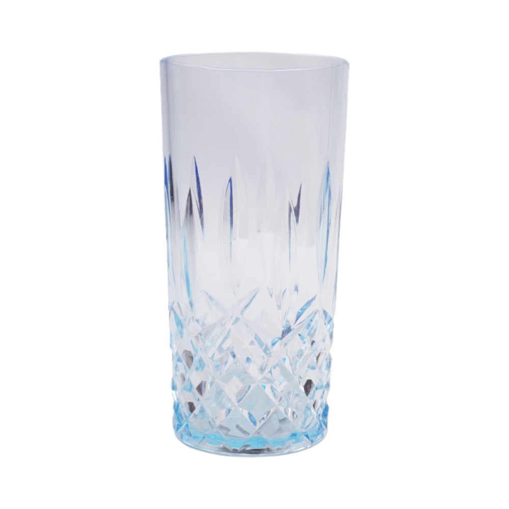 GLASS ACRYLIC DIAMOND CUT AC103-04 LIGHT BLUE (Pack 6) Default Title - MamasJan Crockery