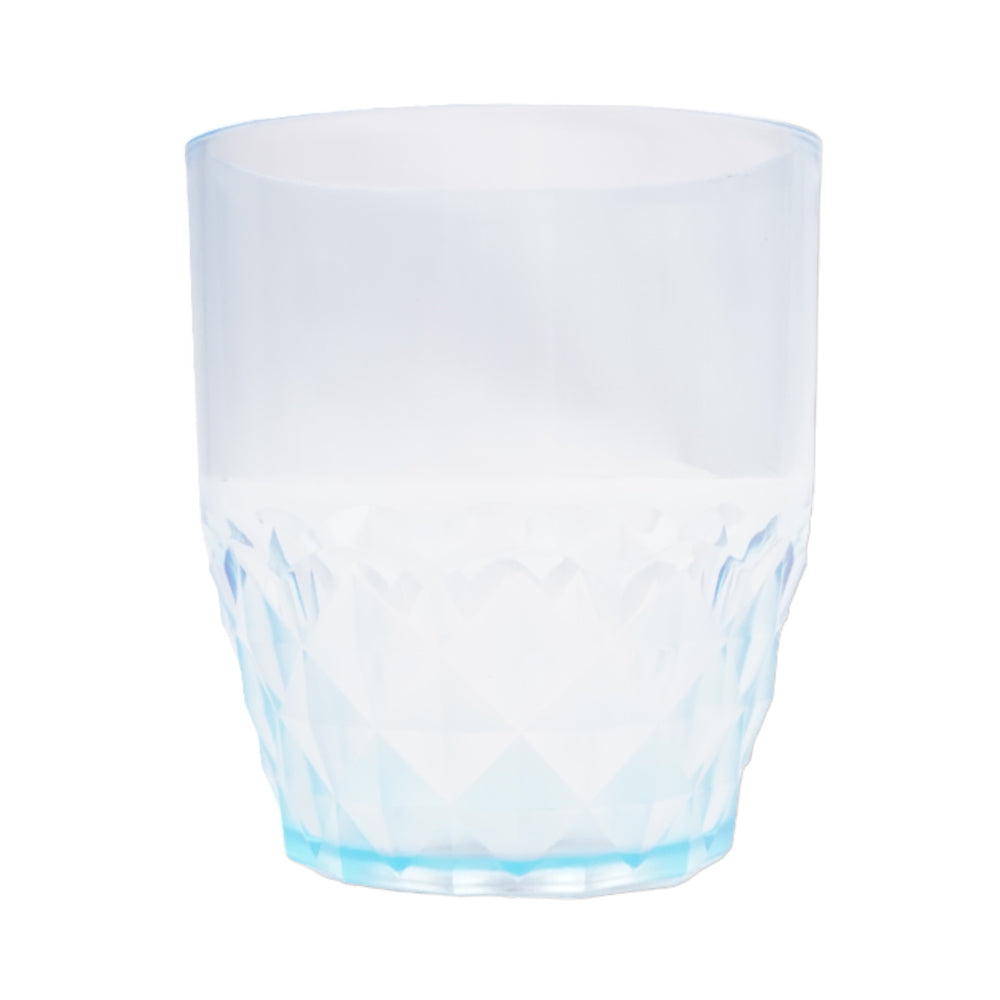 GLASS ACRYLIC FROSTED DIAMOND AC129-4 BLUE (Pack 6) Default Title - MamasJan Crockery