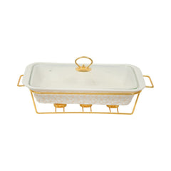 DONGA RECTANGULAR MORE & MORE CX2511 WHITE Default Title - MamasJan Crockery