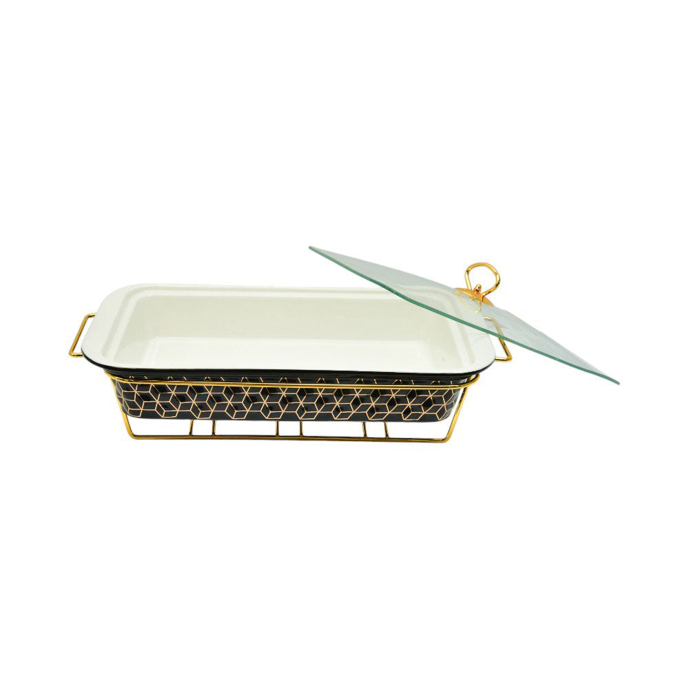 DONGA RECTANGULAR MORE & MORE CX2512 BLACK Default Title - MamasJan Crockery