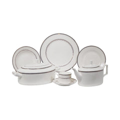 DINNER SET 61PC NEW BONE LD 004 Default Title - MamasJan Crockery