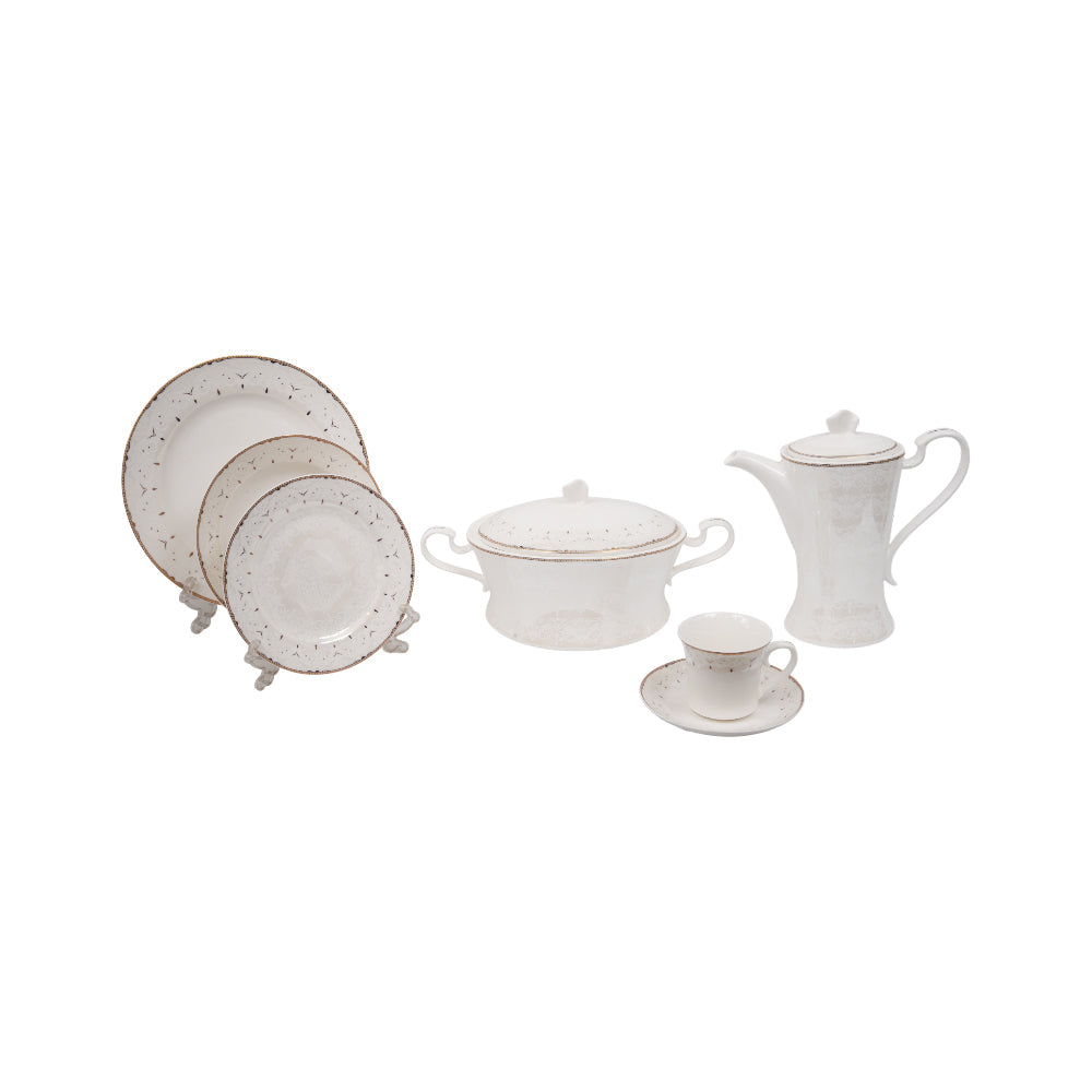 DINNER SET 61PC NEW BONE FQ 003 Default Title - MamasJan Crockery