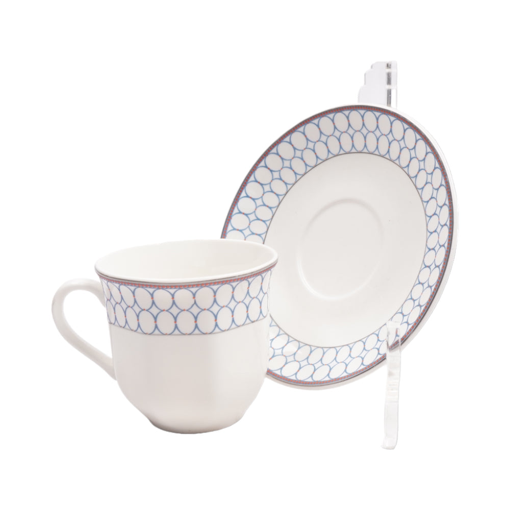 CUP & SAUCER BONE CHINA NBJ G05ATK (Pack of 6) Default Title - MamasJan Crockery